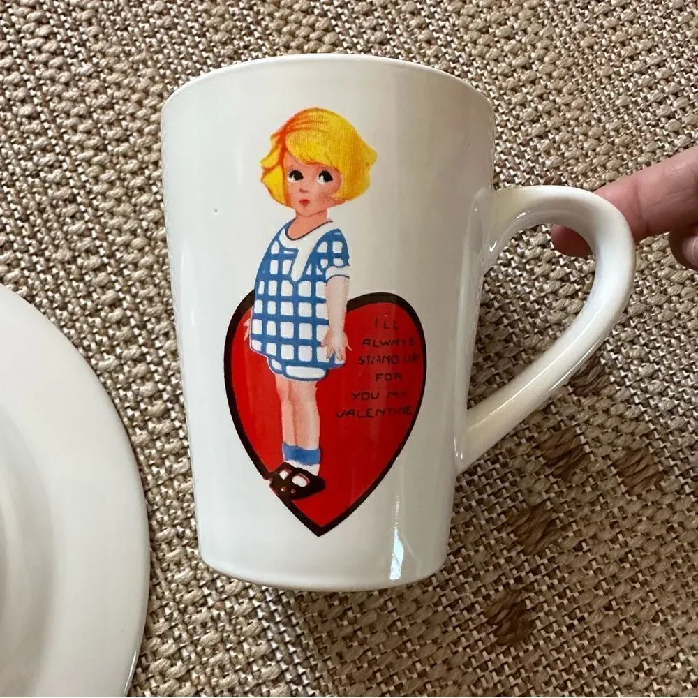 Rosanna “I’ll Always Stand Up For You My Valentine” Small Plate & Coffee Cup